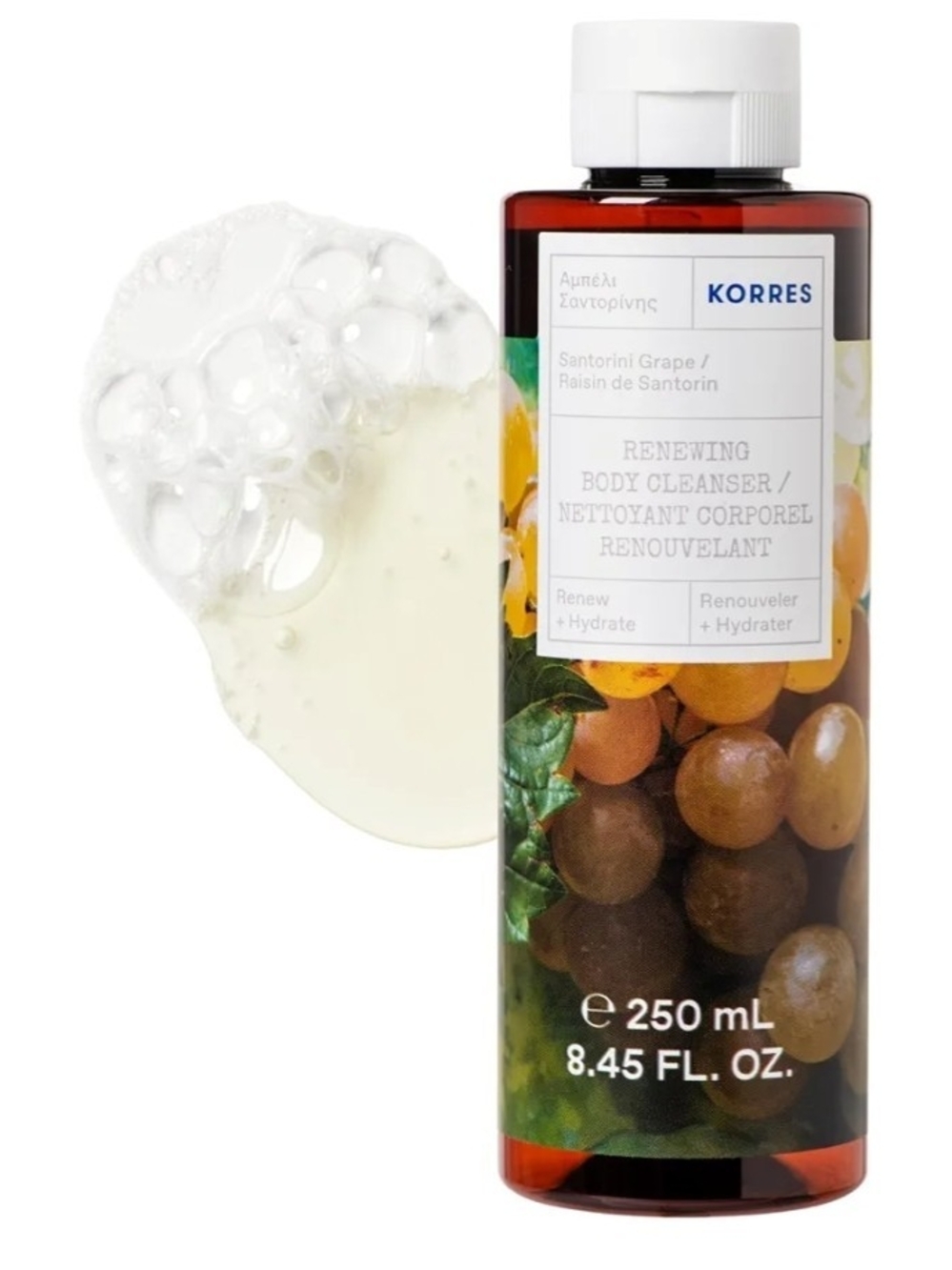 Korres Santorini Grape Renewing Body Cleanser 250 mL / 8.45 fl oz